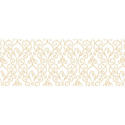 WINFIELD THYBONY SEA LORE 54 VINYL/FAUX LEATHER---LATTICE/SCROLLWORK GOLD,IVORY,   - WTK26106.WT.0