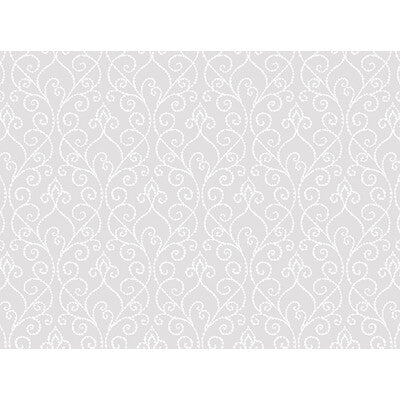 WINFIELD THYBONY SEA LORE 54 VINYL/FAUX LEATHER---LATTICE/SCROLLWORK LIGHT GREY,SILVER,   - WTK26118.WT.0