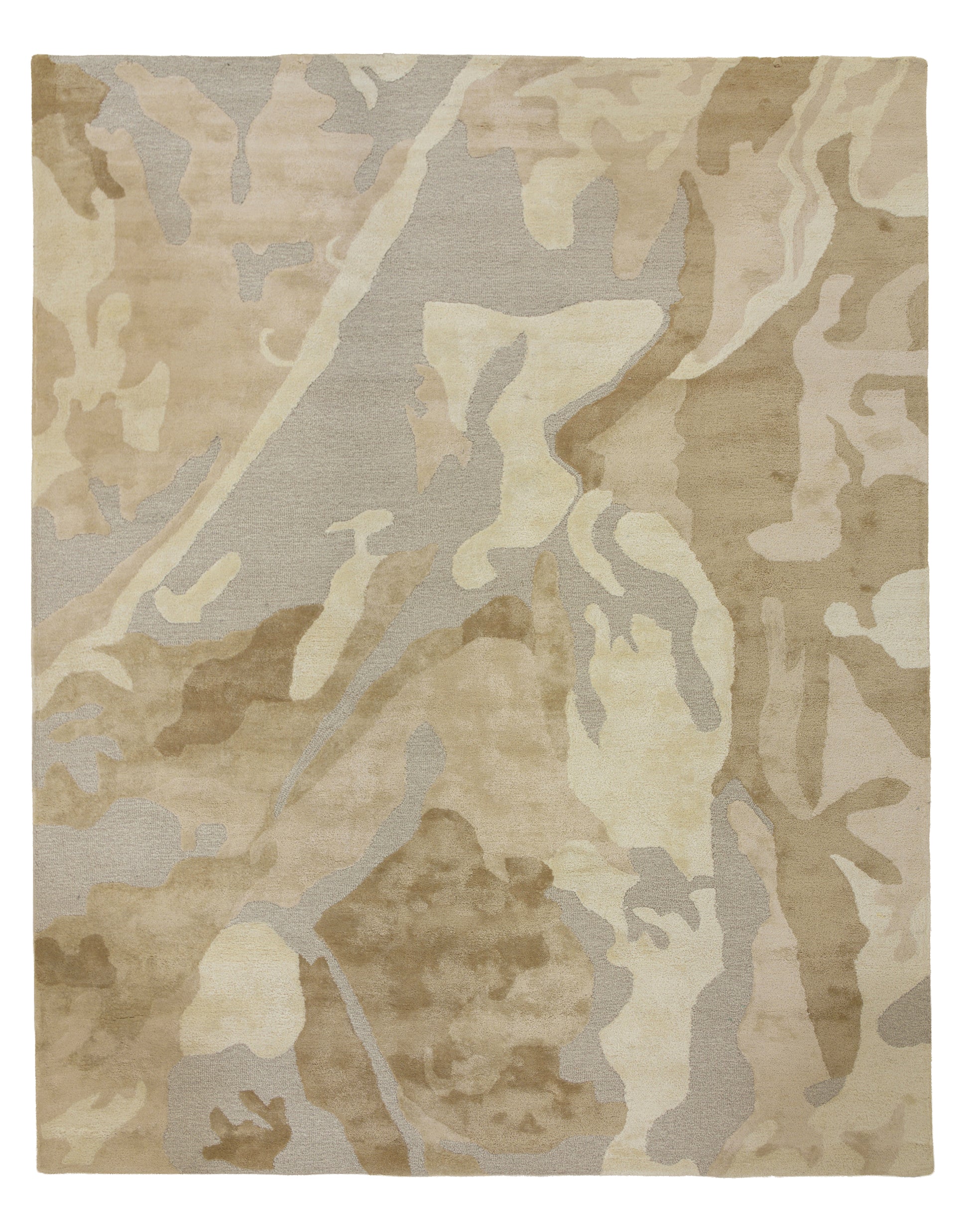 2' x 3' rug with Wave pattern in contemporary style.