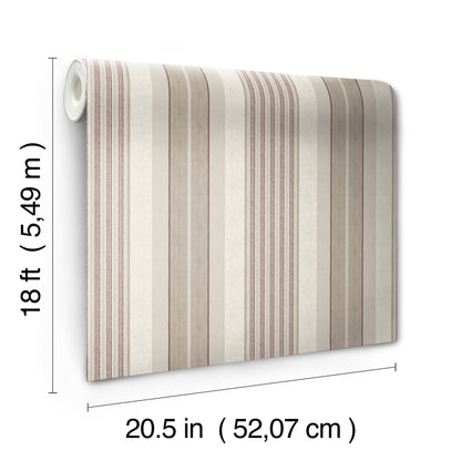 York Wallcoverings NuWallpaper Escot Red Peel and Stick Wallpaper Graphics Transitional Red  Current Peel & Stick - WVS6476