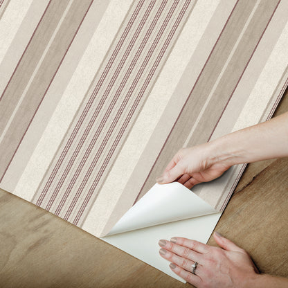 York Wallcoverings NuWallpaper Escot Red Peel and Stick Wallpaper Graphics Transitional Red  Current Peel & Stick - WVS6476