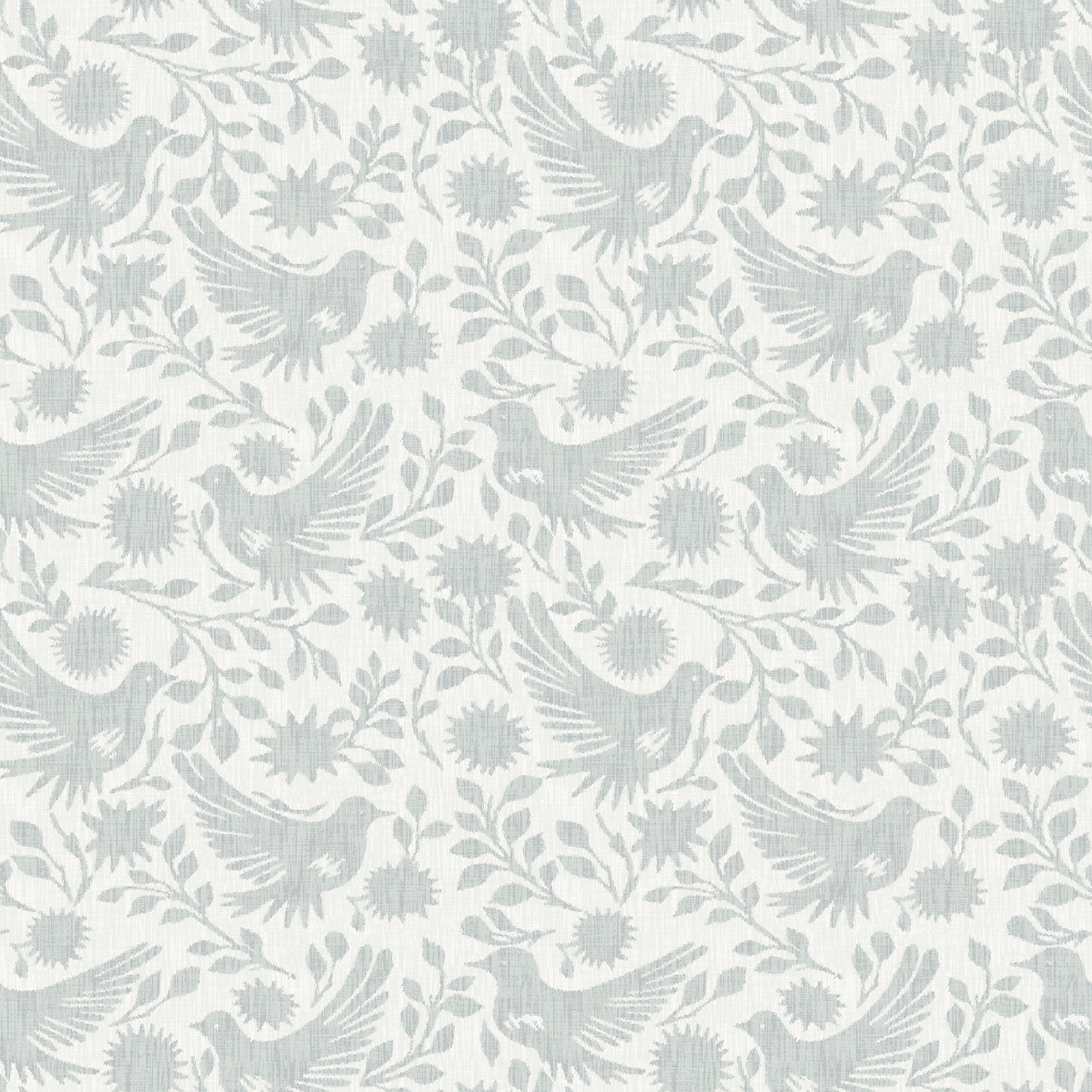 York Wallcoverings NuWallpaper Winged Serenade Blue Peel and Stick Wallpaper Animals Transitional Blue  Current Peel & Stick - WVS6482