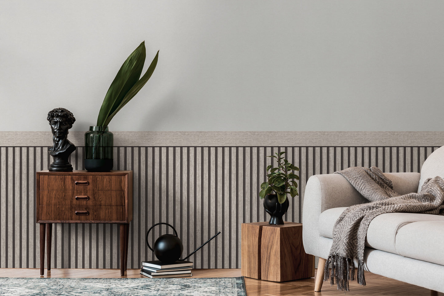 GALERIE WALLCOVERINGS The Woods and Wicker    Silver - Grey   - WW22225