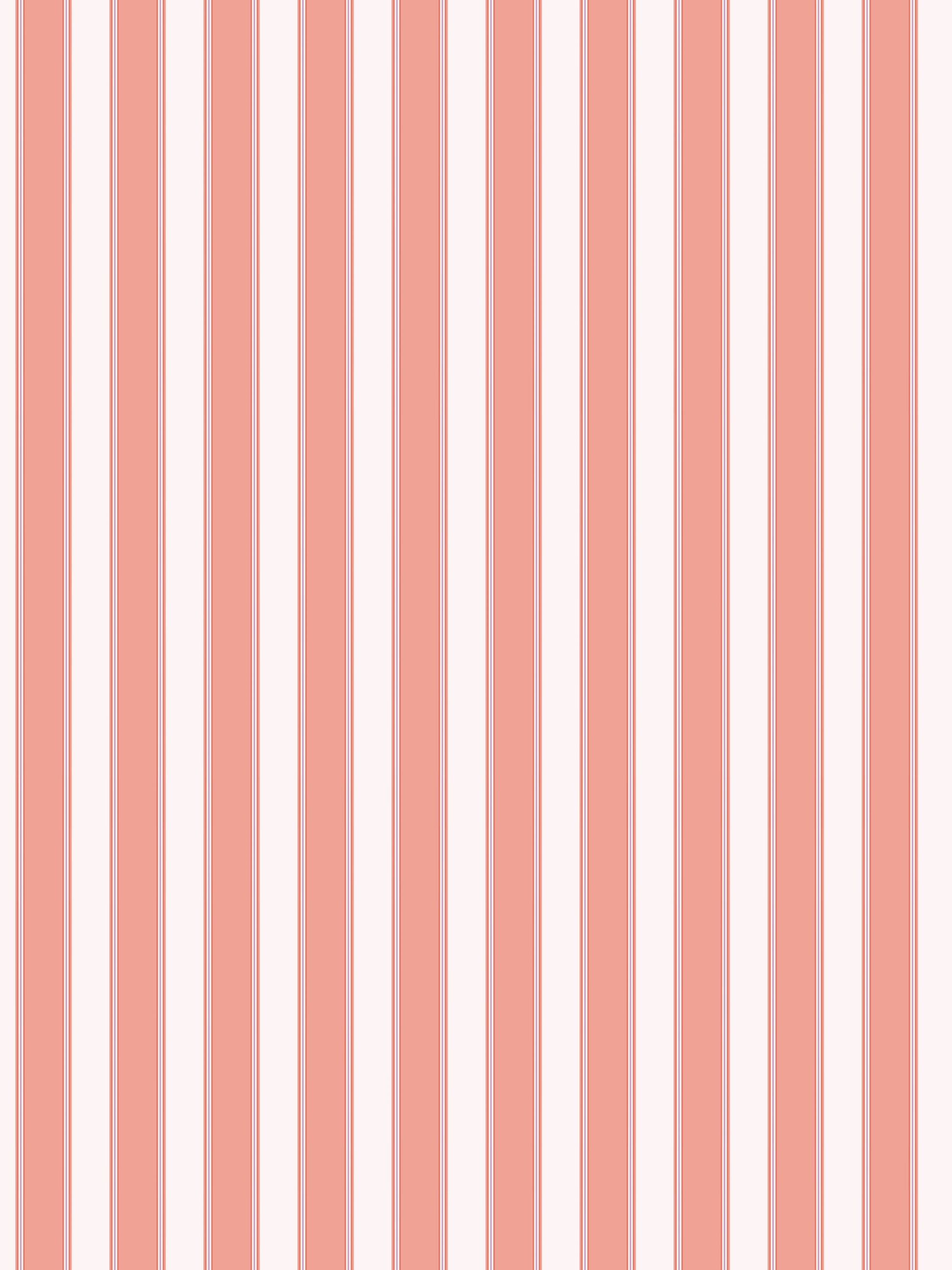 Soft pink and peach striped wallpaper pattern for walls.