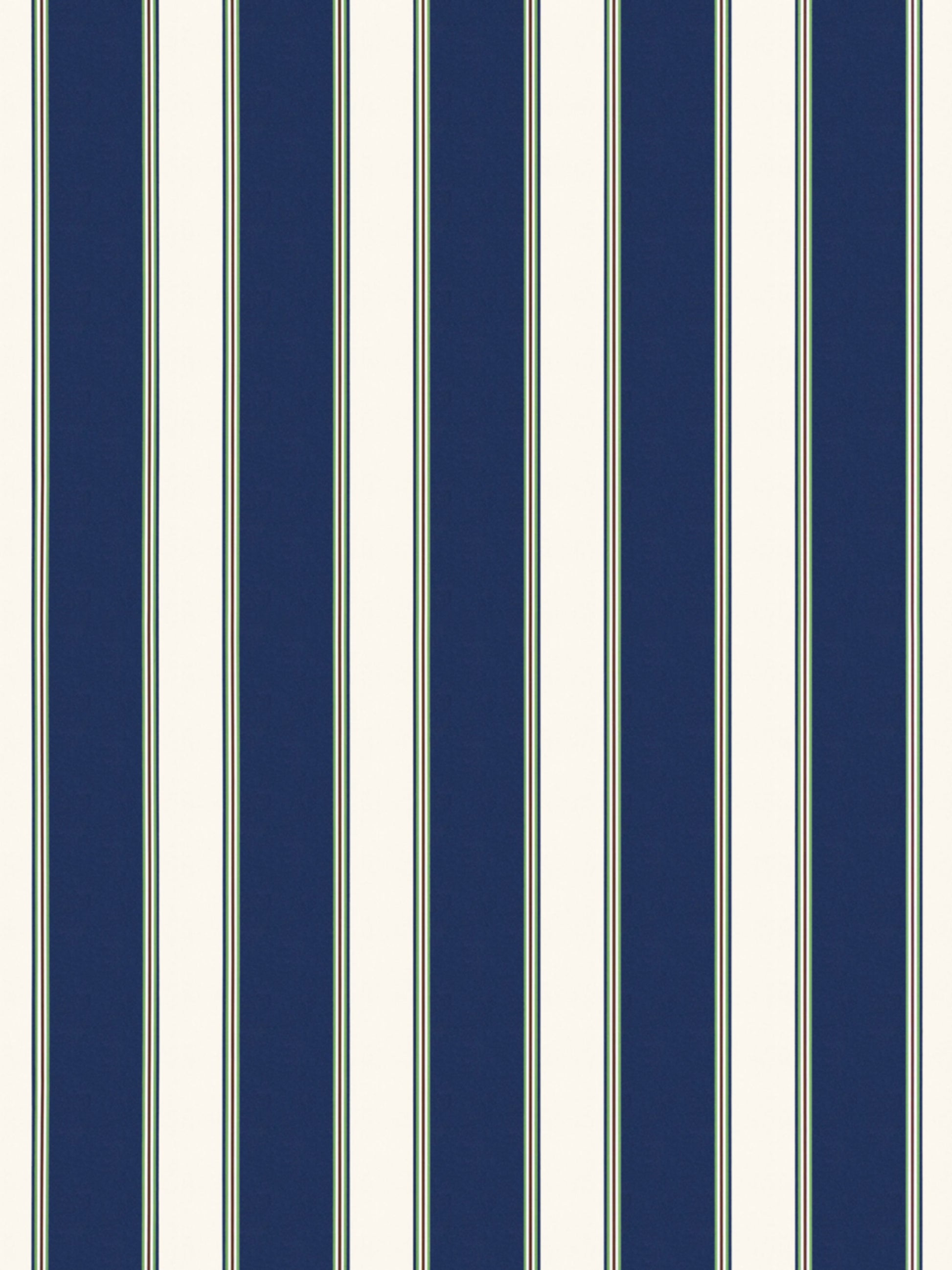 Navy blue and ivory vertical stripe wallpaper pattern.
