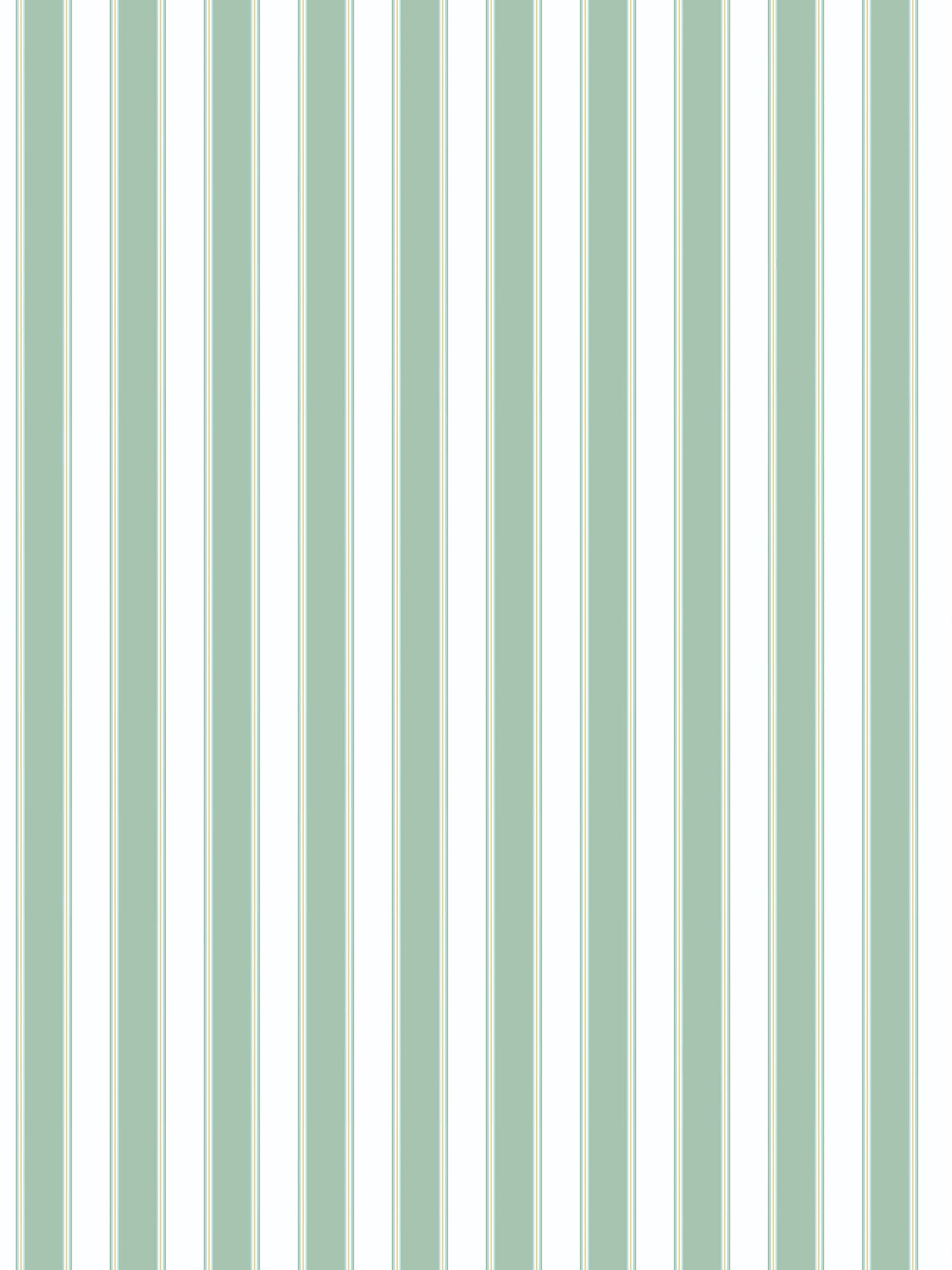Mint green and white vertical stripe wallpaper pattern