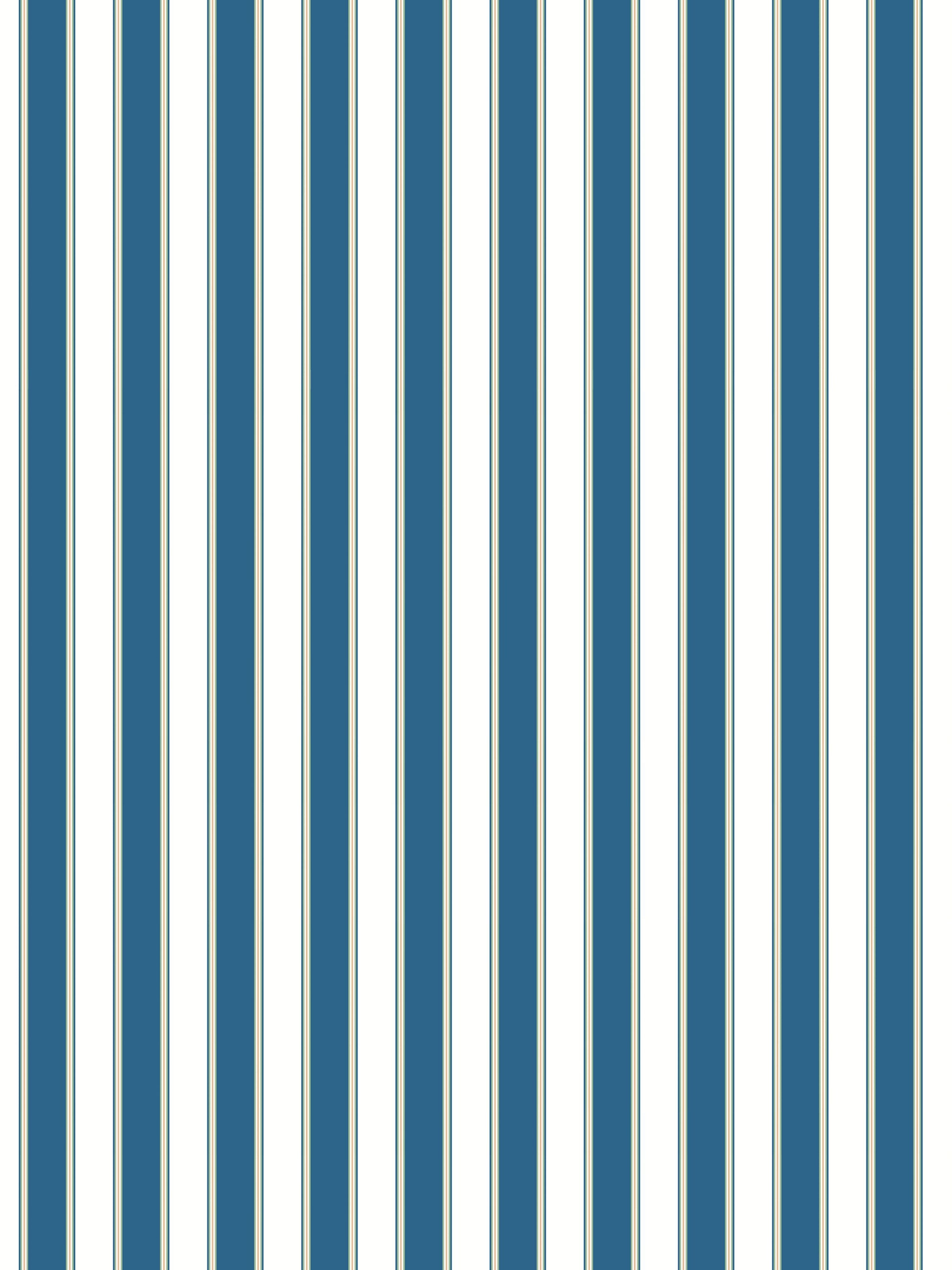 Vertical blue and white stripe pattern with alternating navy and sky blue stripes; wallpaper.