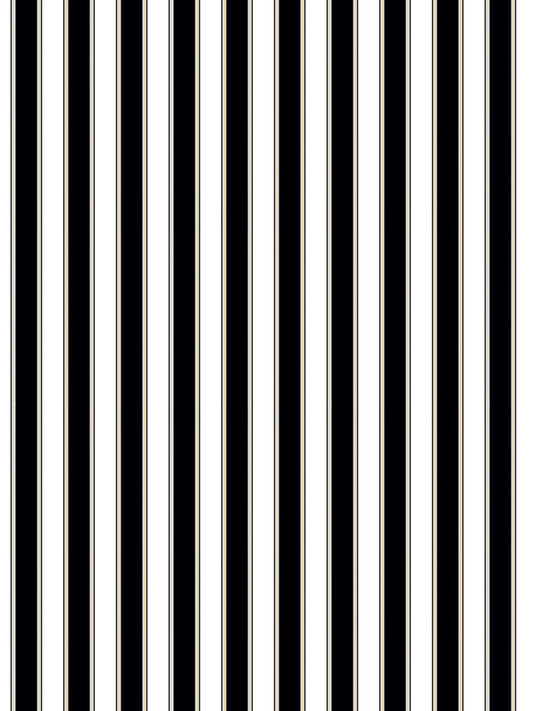 Vertical black and ivory striped pattern; bold repeating stripe design, suitable for wallpaper or upholstery.