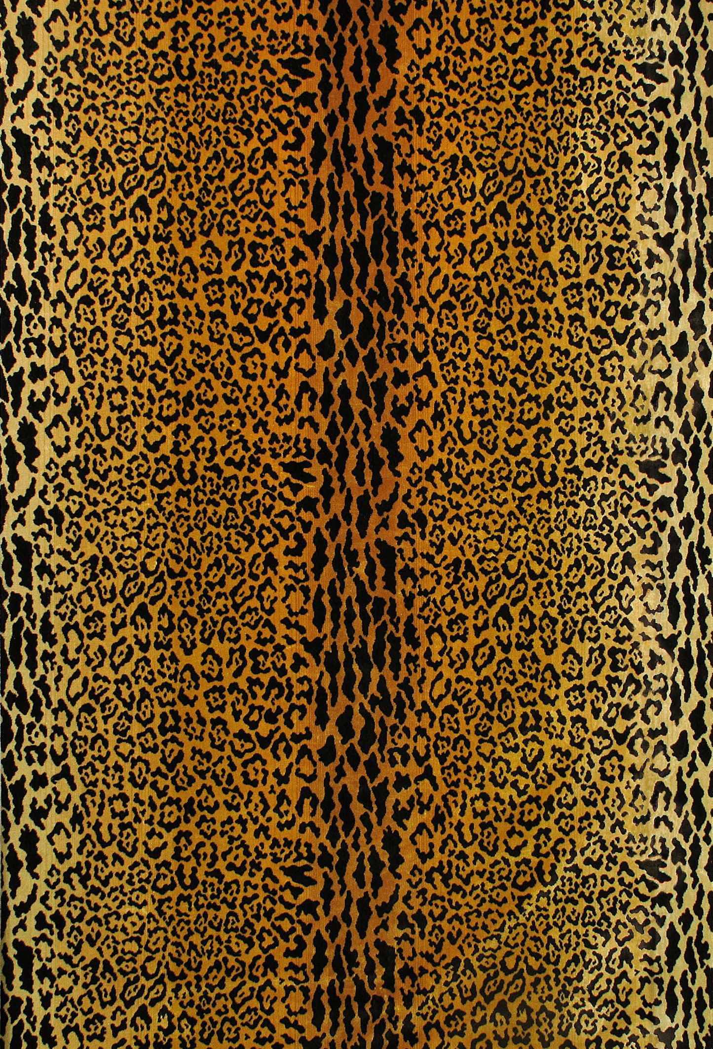 SCALAMANDRE  LEOPARD VELVET FABRIC GOLD / BROWN   - Y0 00010690