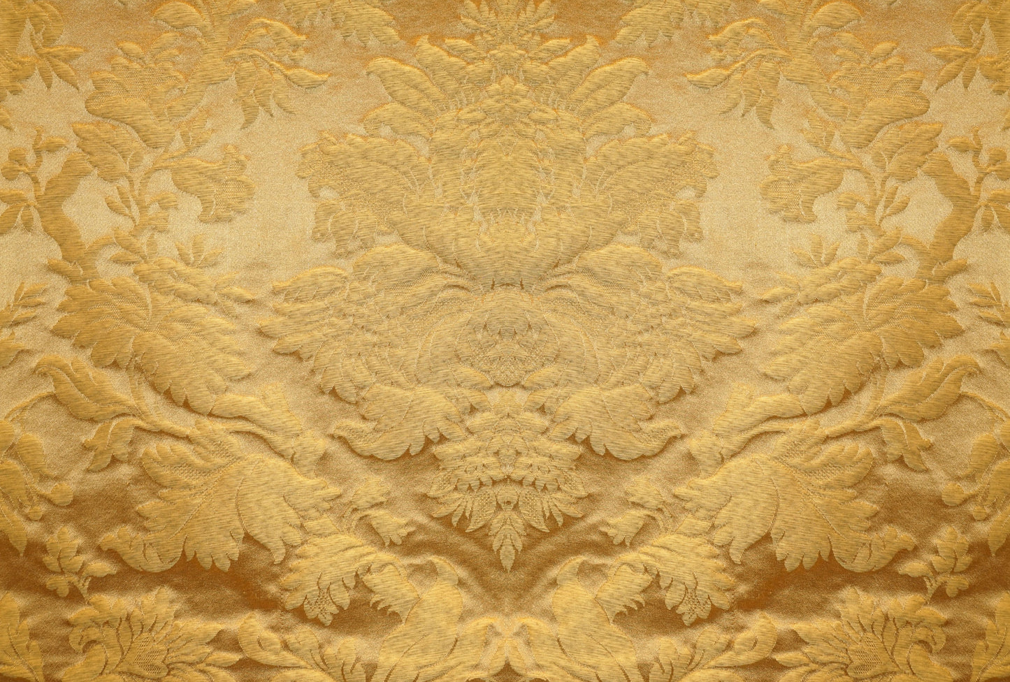 SCALAMANDRE  URBINO DAMASK FABRIC GOLD   - Y0 00866470