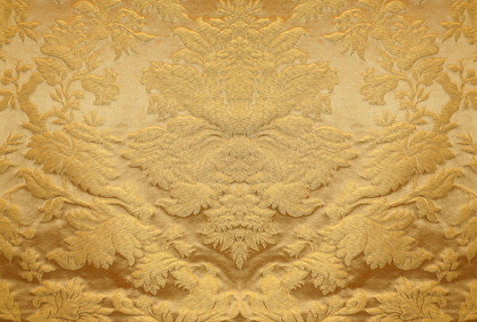 SCALAMANDRE  URBINO DAMASK FABRIC GOLD   - Y0 00866470