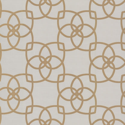 York Wallcoverings Antonina Vella Serendipity Cream and Gold Metallic Wallpaper  Geometrics Metallics   - Y6200202