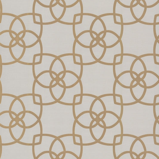 York Wallcoverings Antonina Vella Serendipity Cream and Gold Metallic Wallpaper  Geometrics Metallics   - Y6200202