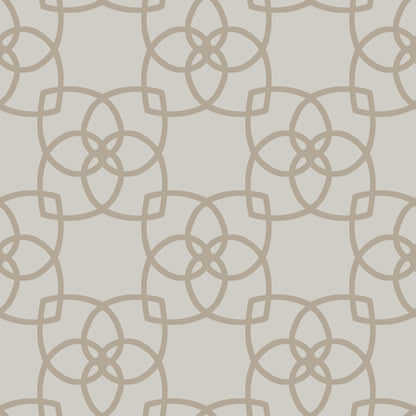 York Wallcoverings Antonina Vella Serendipity Light Grey and Light Brown Wallpaper  Geometrics Browns   - Y6200203
