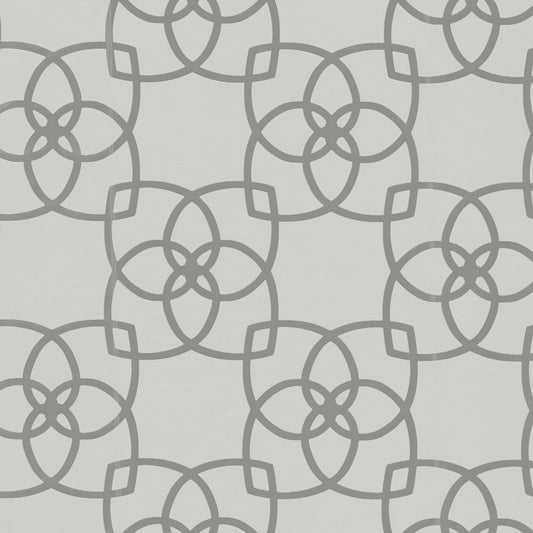 York Wallcoverings Antonina Vella Serendipity Pale Grey Metallic Wallpaper  Geometrics Greys   - Y6200205