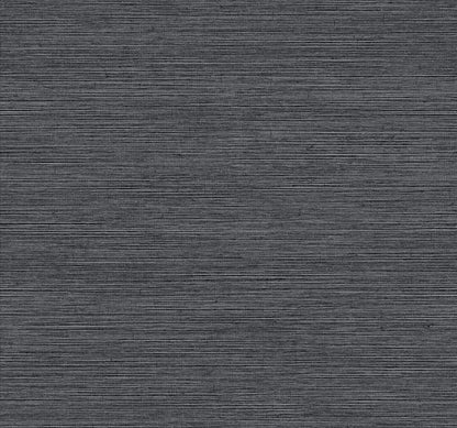 York Wallcoverings Inspired by Color Shining Sisal Grasscloth Black Metallic Wallpaper  Grasscloth Blacks   - Y6200903