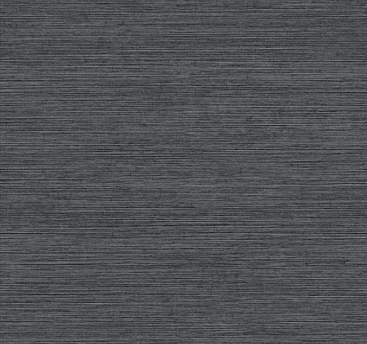 York Wallcoverings Inspired by Color Shining Sisal Grasscloth Black Metallic Wallpaper  Grasscloth Blacks   - Y6200903