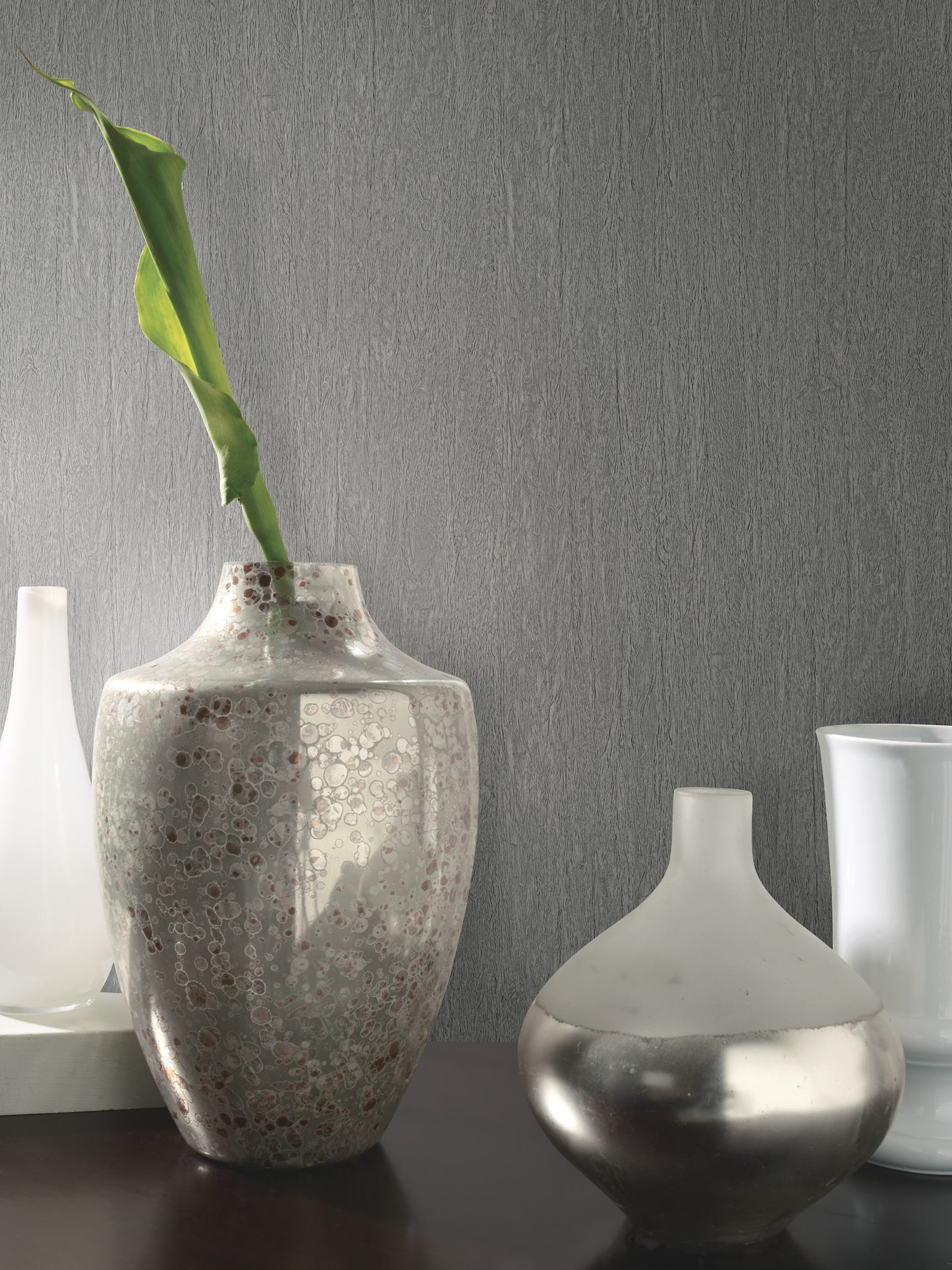 York Wallcoverings Antonina Vella Dazzling Dimensions Volume II Natural Texture Grey Wallpaper  Textures Greys   - Y6201302