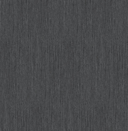 York Wallcoverings York Wallcoverings Seagrass Black and Silver Wallpaper  Faux Grasscloth Blacks   - Y6201801