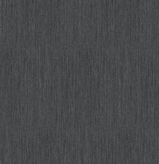 York Wallcoverings York Wallcoverings Seagrass Black and Silver Wallpaper  Faux Grasscloth Blacks   - Y6201801