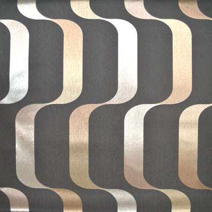 York Wallcoverings York Wallcoverings Ribbon Black Wallpaper  Stripes Blacks   - Y6221003