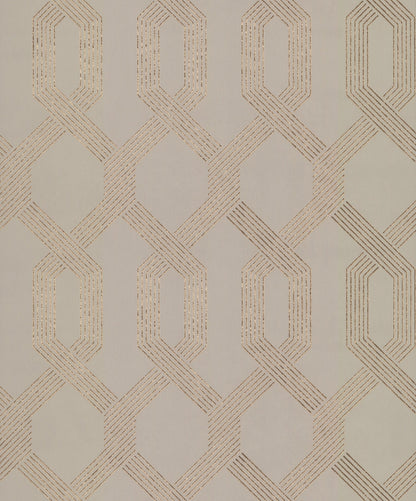 York Wallcoverings York Wallcoverings Viva Lounge Gold Metallic Wallpaper  Trellis and Lattice Metallics   - Y6221201