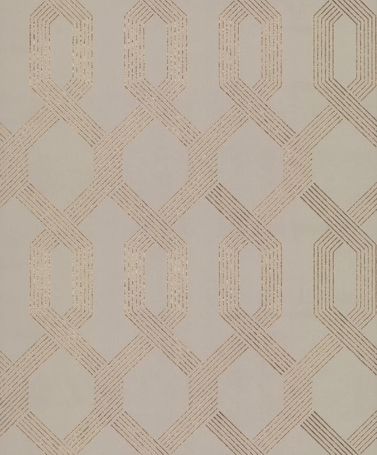 York Wallcoverings York Wallcoverings Viva Lounge Gold Metallic Wallpaper  Trellis and Lattice Metallics   - Y6221201