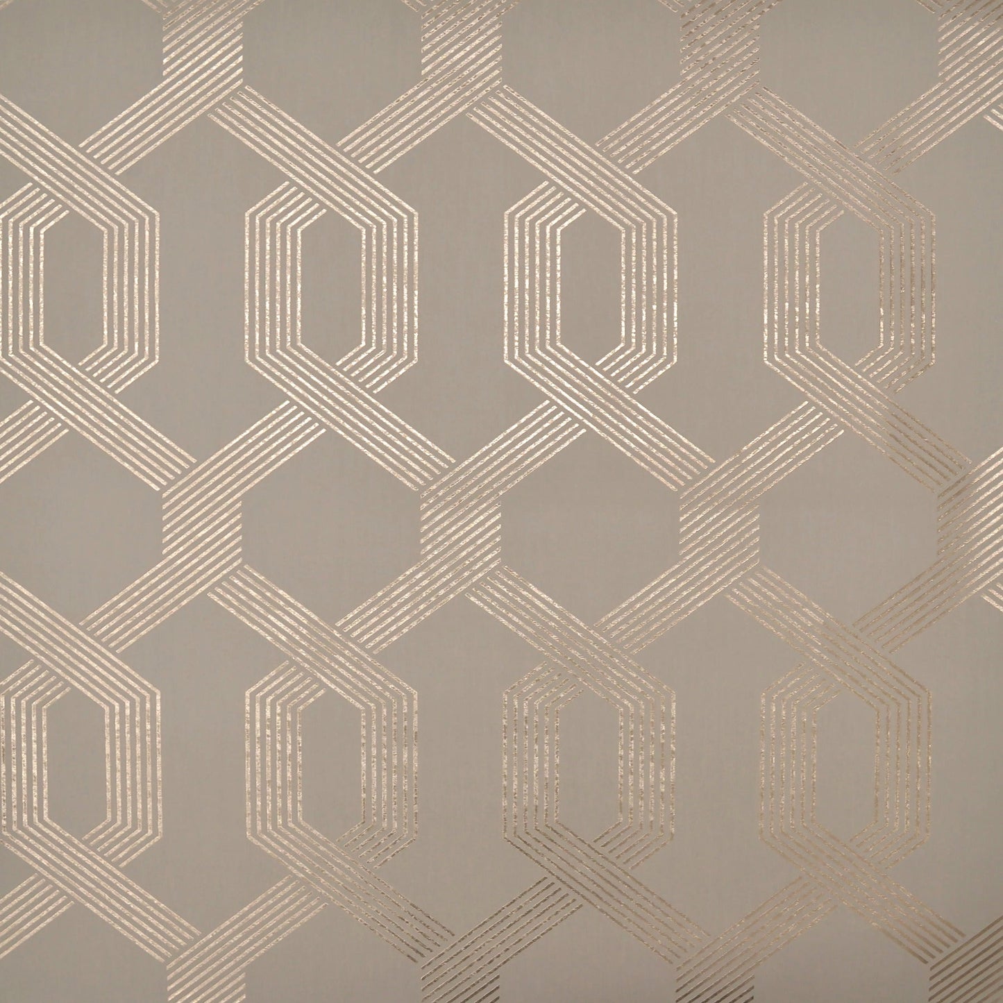Black wallpaper with a trellis and lattice pattern for a modern, elegant look.
