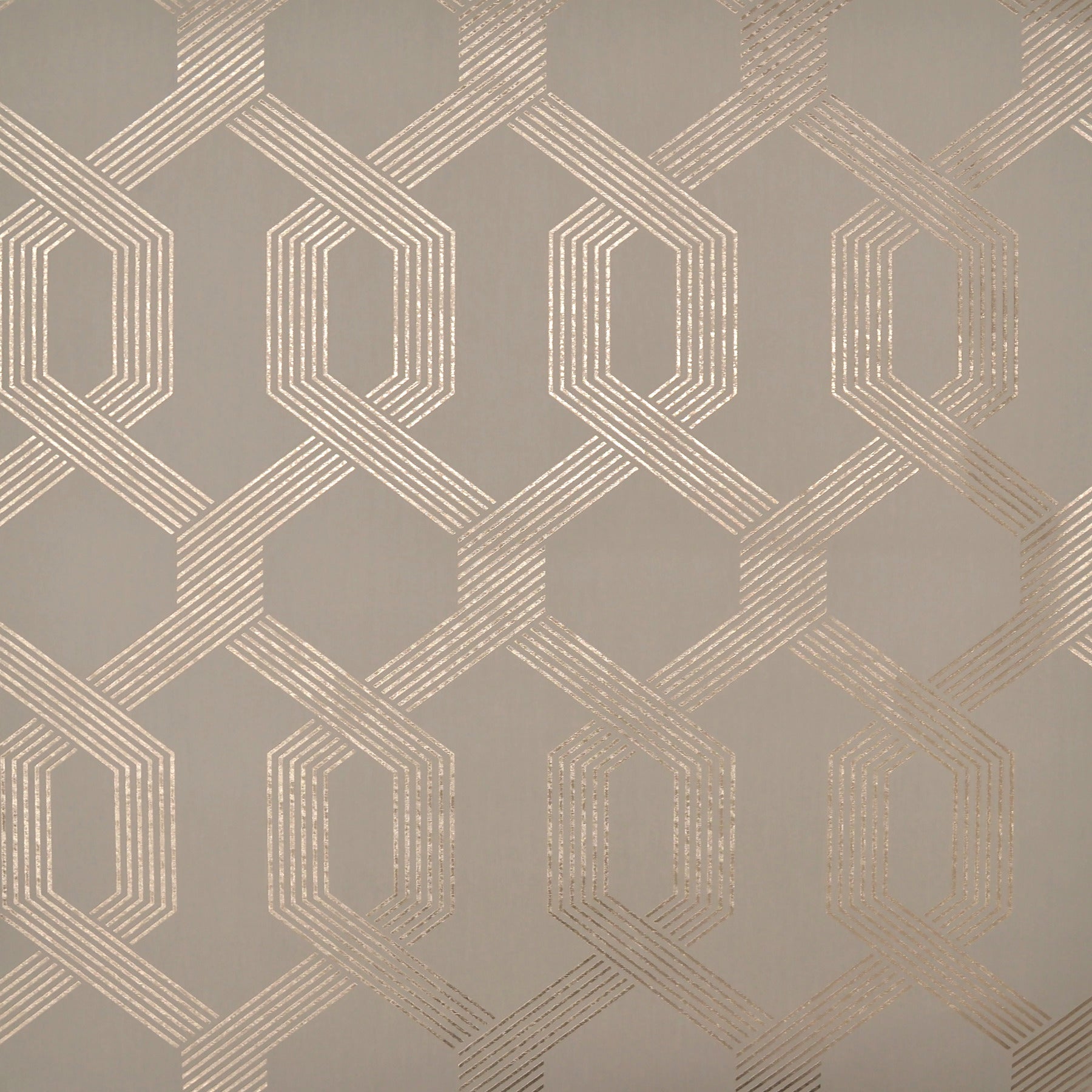 Black wallpaper with a trellis and lattice pattern for a modern, elegant look.
