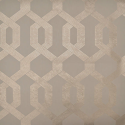 Black wallpaper with a trellis and lattice pattern for a modern, elegant look.