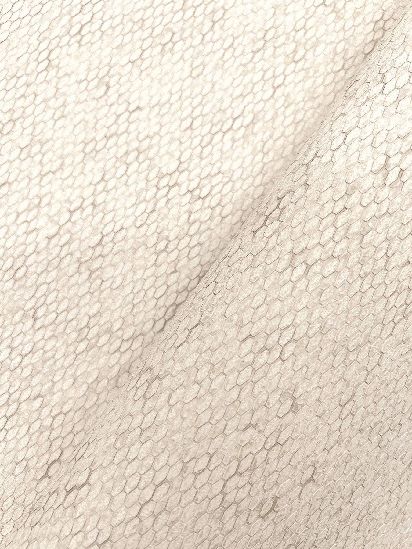 York Wallcoverings Formations Stretched Hexagons Cream Wallpaper Glam Small Prints Whites and Off-Whites   - Y6231101