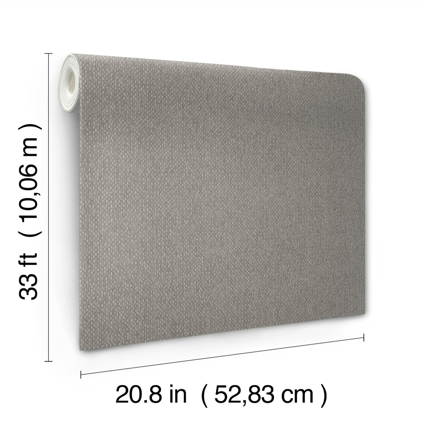 York Wallcoverings Tea Garden II Stretched Hexagons Dark Silver Wallpaper Glam Small Prints Greys   - Y6231106