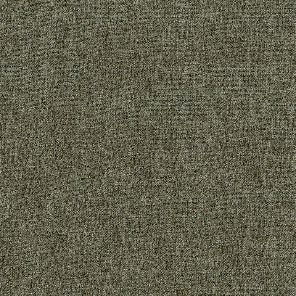 Olive green textured fabric swatch with a linen-like weave, versatile upholstery or drapery material.