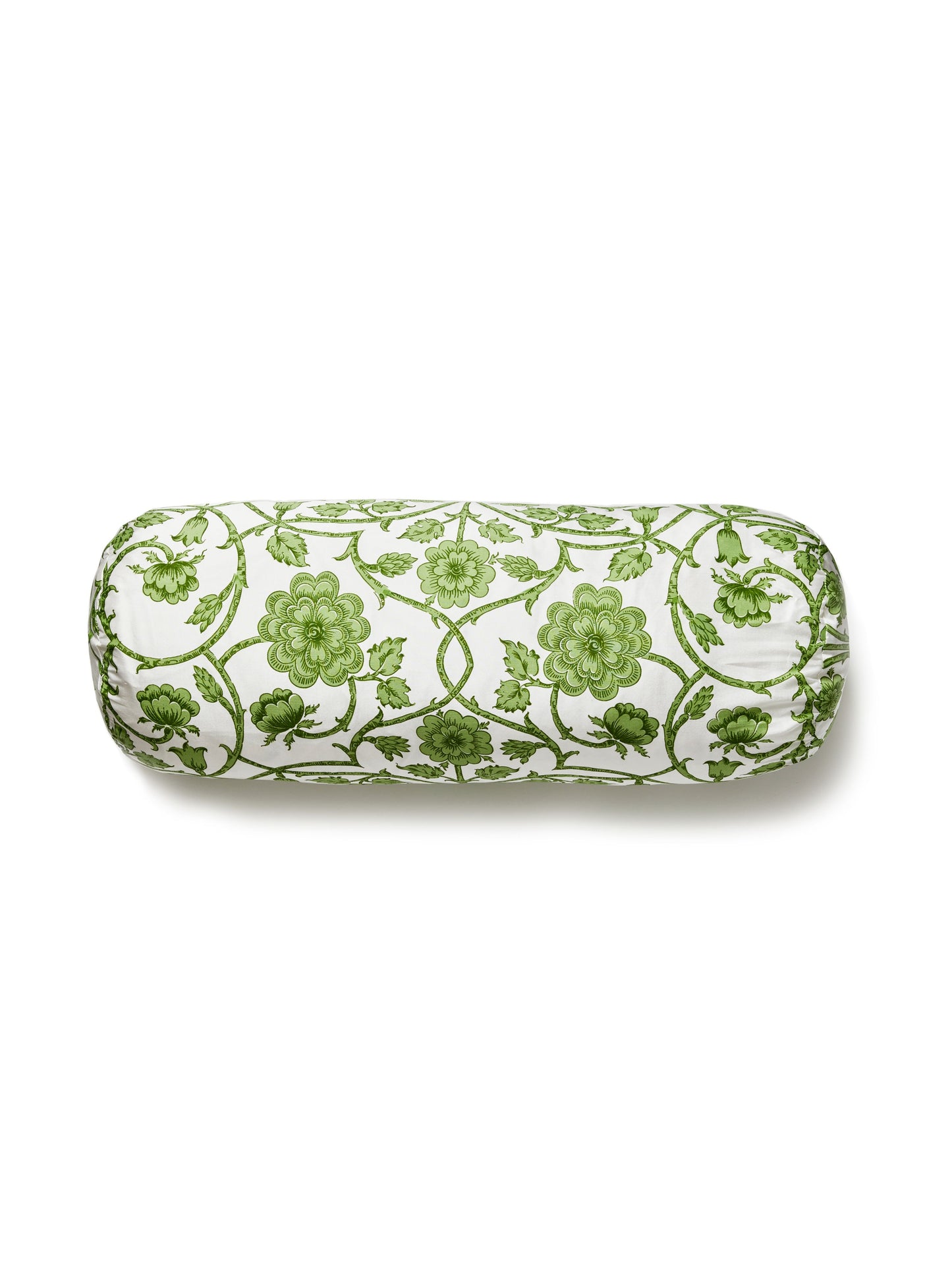 SCALAMANDRE PILLOWS   FLORAL 
SCROLL BOLSTER    - YD 0001BADK5736