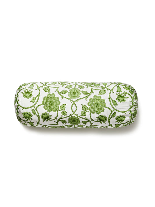 SCALAMANDRE PILLOWS   FLORAL 
SCROLL BOLSTER    - YD 0001BADK5736 NEW SKU # YDBADK57360001