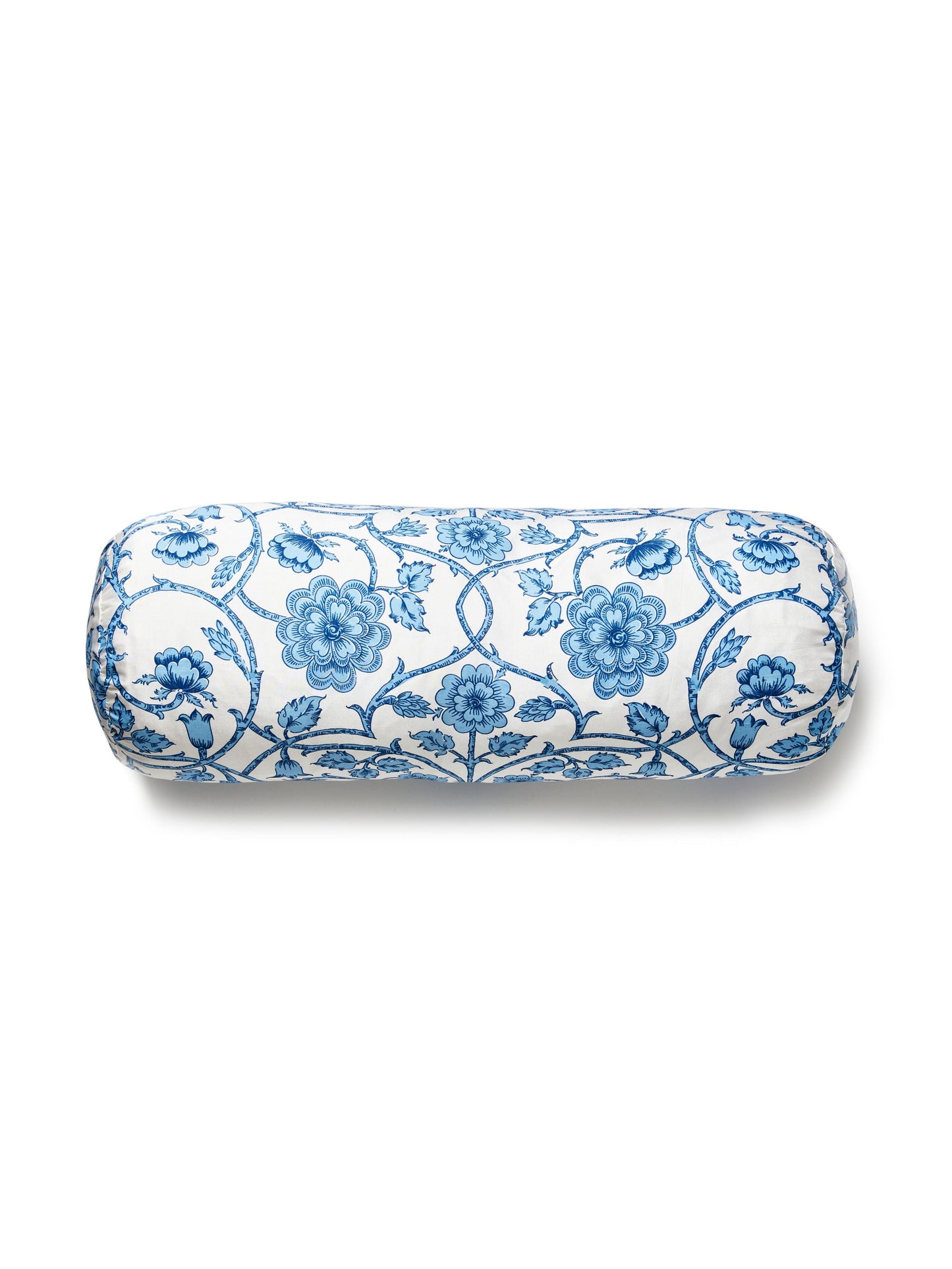 SCALAMANDRE PILLOWS   FLORAL 
SCROLL BOLSTER    - YD 0002BADK5736 NEW SKU # YDBADK57360002