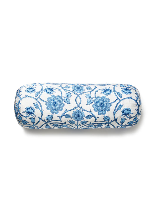 SCALAMANDRE PILLOWS   FLORAL 
SCROLL BOLSTER    - YD 0002BADK5736 NEW SKU # YDBADK57360002