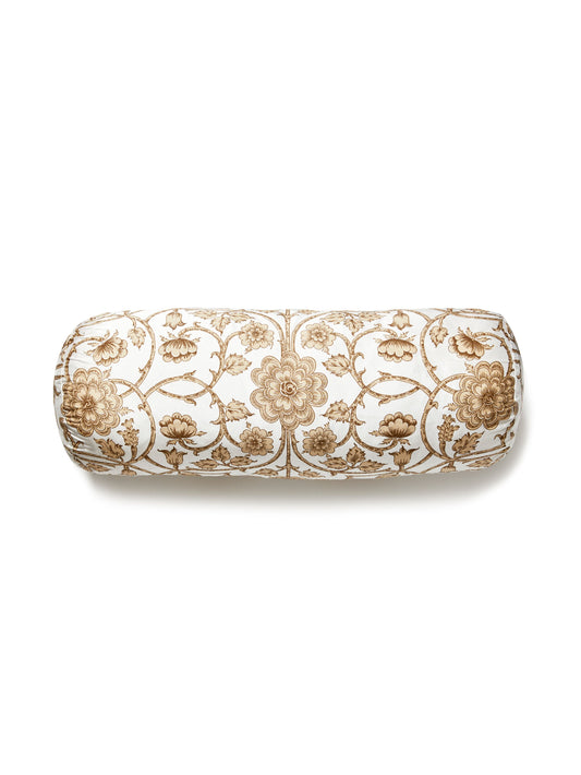 SCALAMANDRE PILLOWS   FLORAL 
SCROLL BOLSTER    - YD 0003BADK5736 NEW SKU # YDBADK57360003