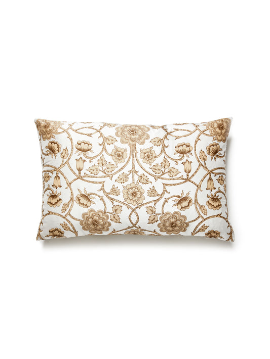 SCALAMANDRE PILLOWS   FLORAL 
SCROLL LUMBAR    - YD 0003LBDK5736 NEW SKU # YDLBDK57360003