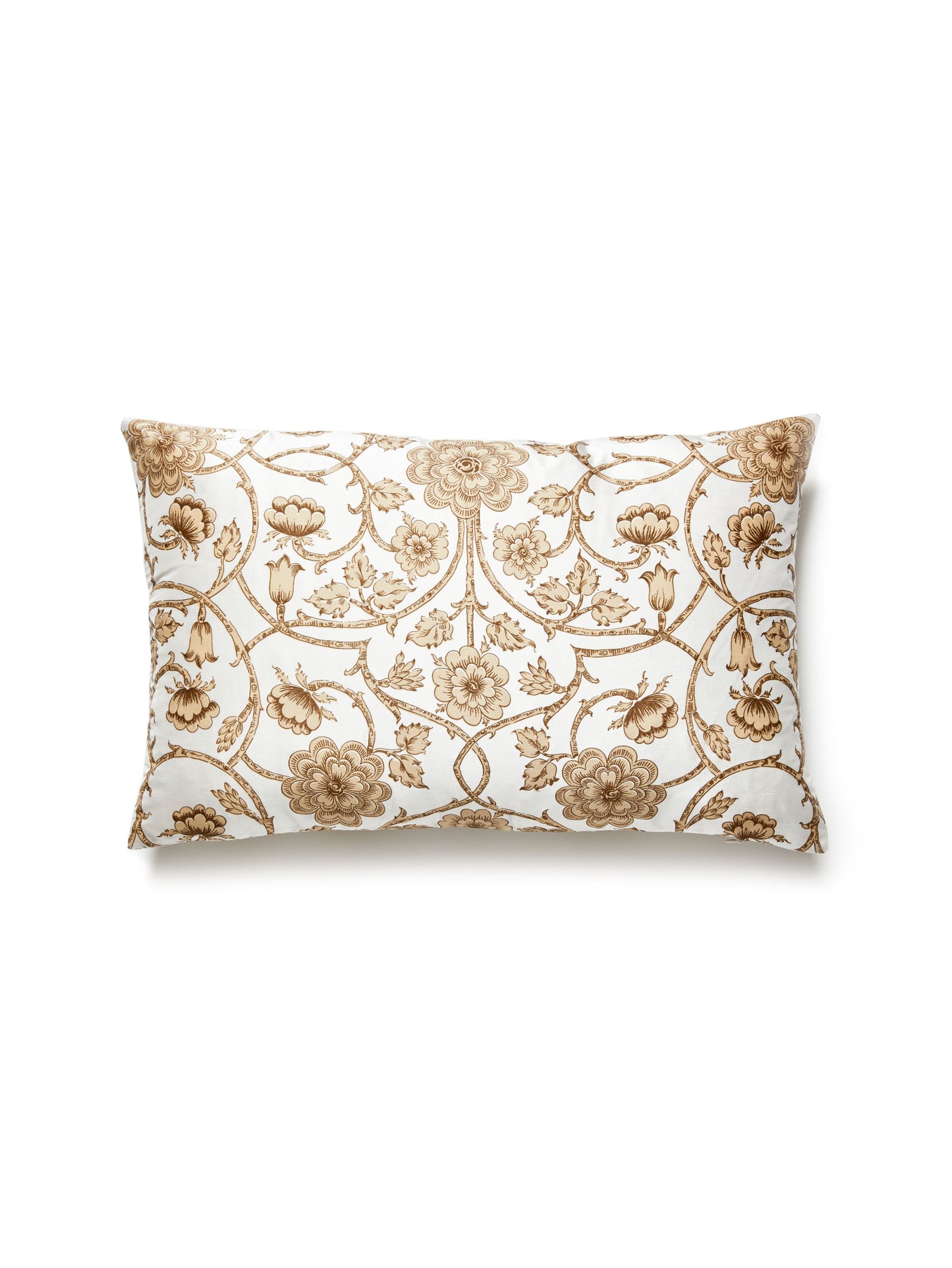 SCALAMANDRE PILLOWS   FLORAL 
SCROLL LUMBAR    - YD 0003LBDK5736