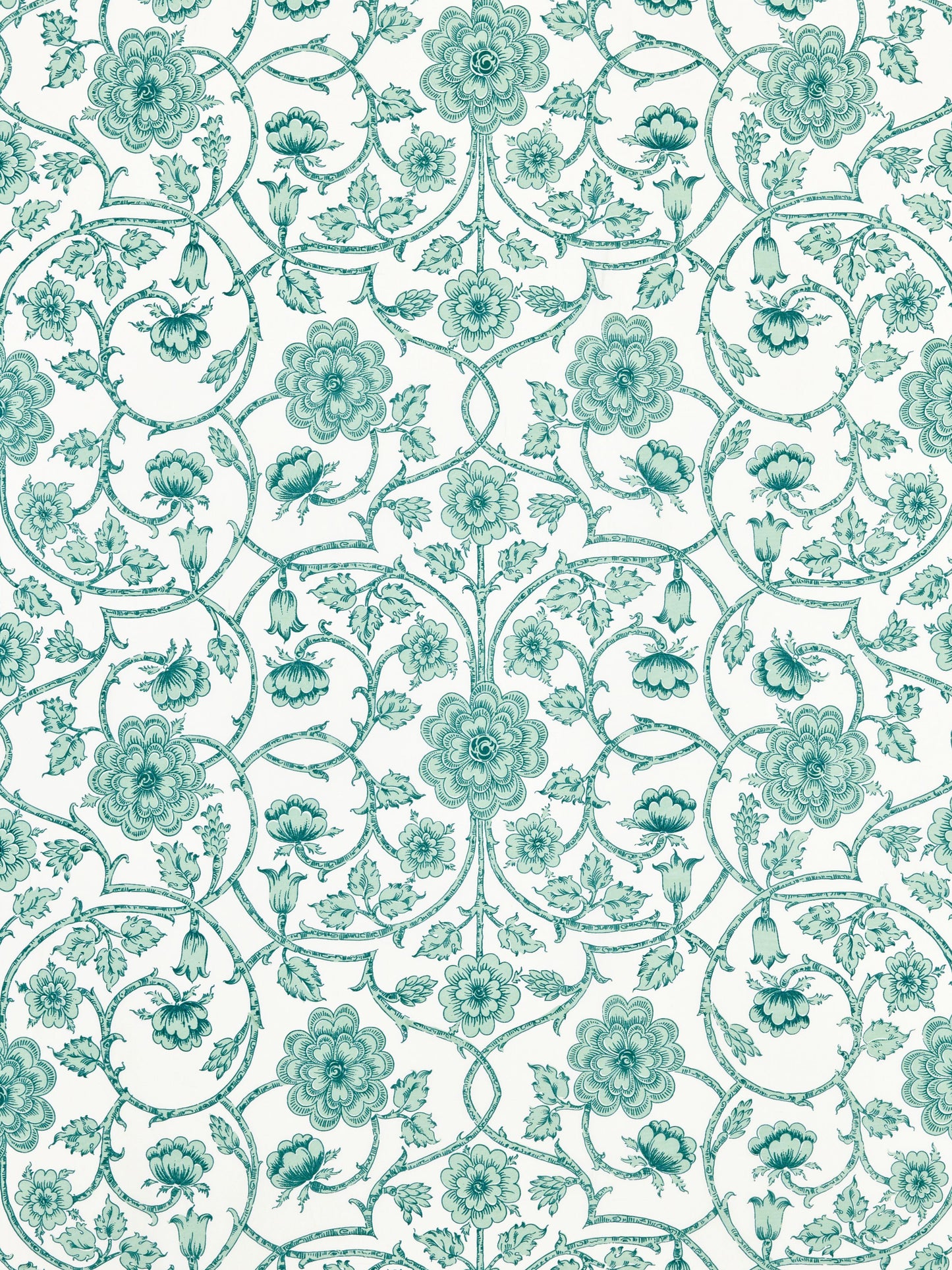 SCALAMANDRE  ORNAMENTAL GATE FABRIC CELADON   - YD 00055736