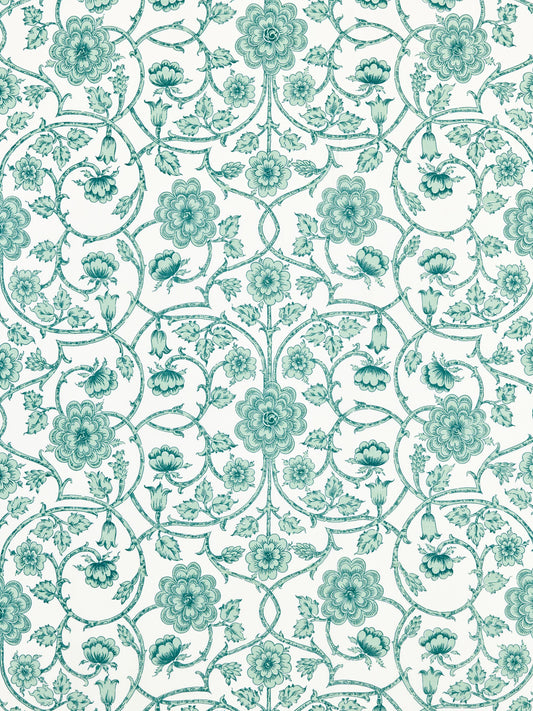 SCALAMANDRE  ORNAMENTAL GATE FABRIC CELADON   - YD 00055736