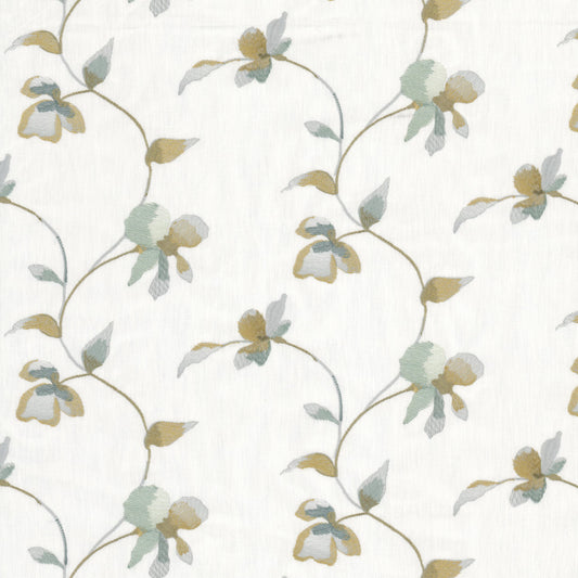 STOUT TEXTILES  MULTIPURPOSE,EMBROIDERIES TRANSITIONAL,, FLORAL OPAL   - YEST-1
