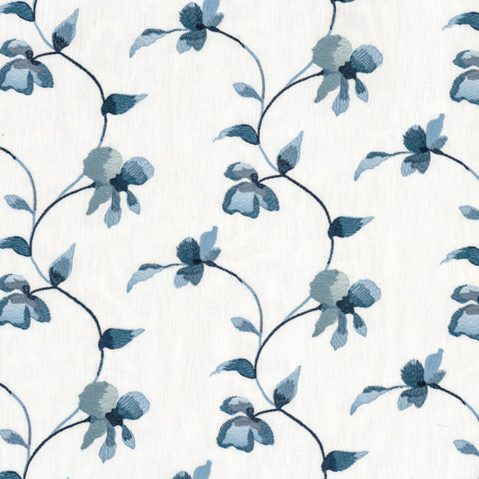 STOUT TEXTILES  MULTIPURPOSE,EMBROIDERIES TRANSITIONAL,, FLORAL OCEAN   - YEST-2