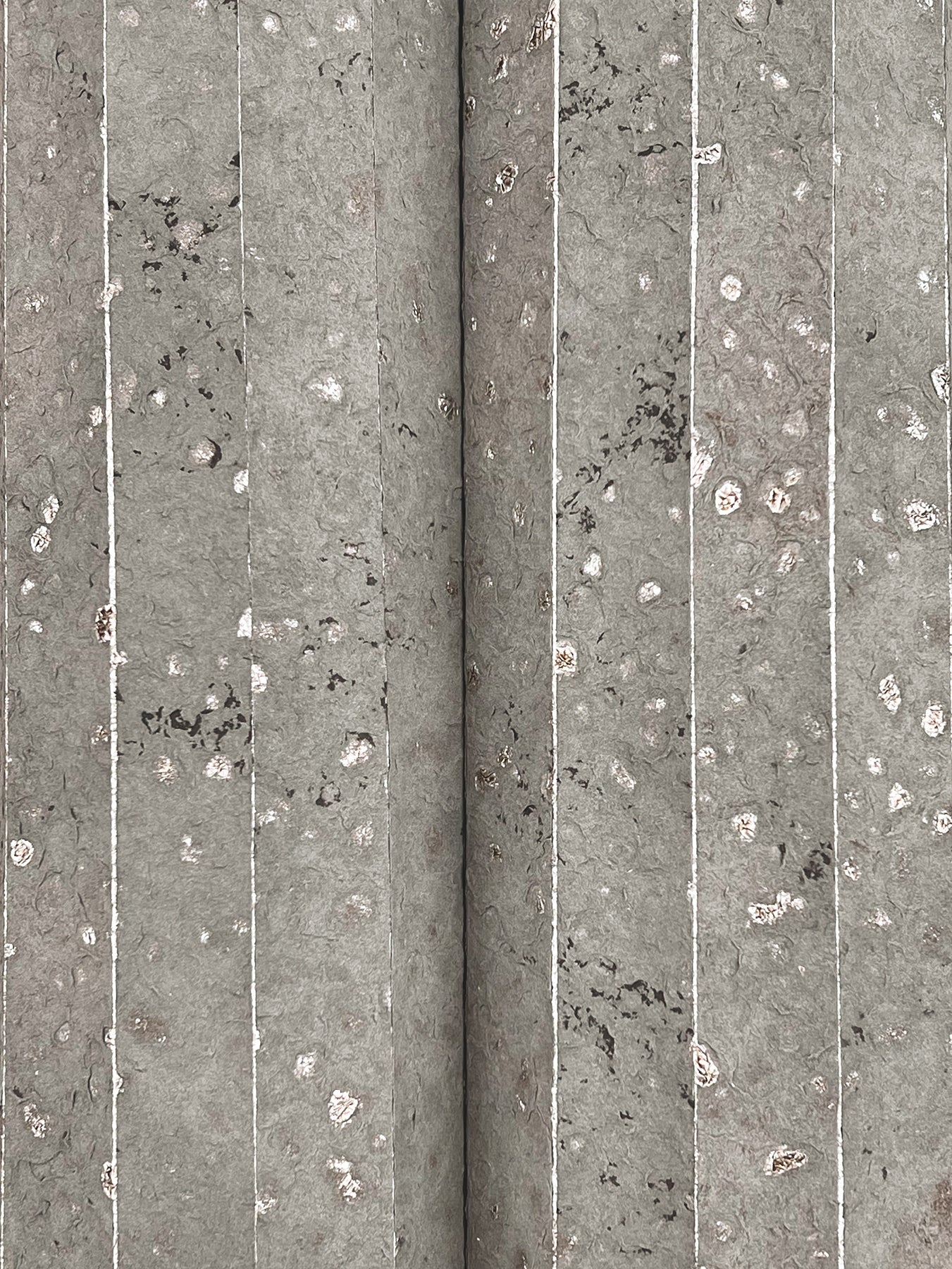 York Wallcoverings Ronald Redding Handcrafted Paper Dark Taupe Wallpaper Stripes Eclectic Dark Taupe  Wallpaper - YGL7009