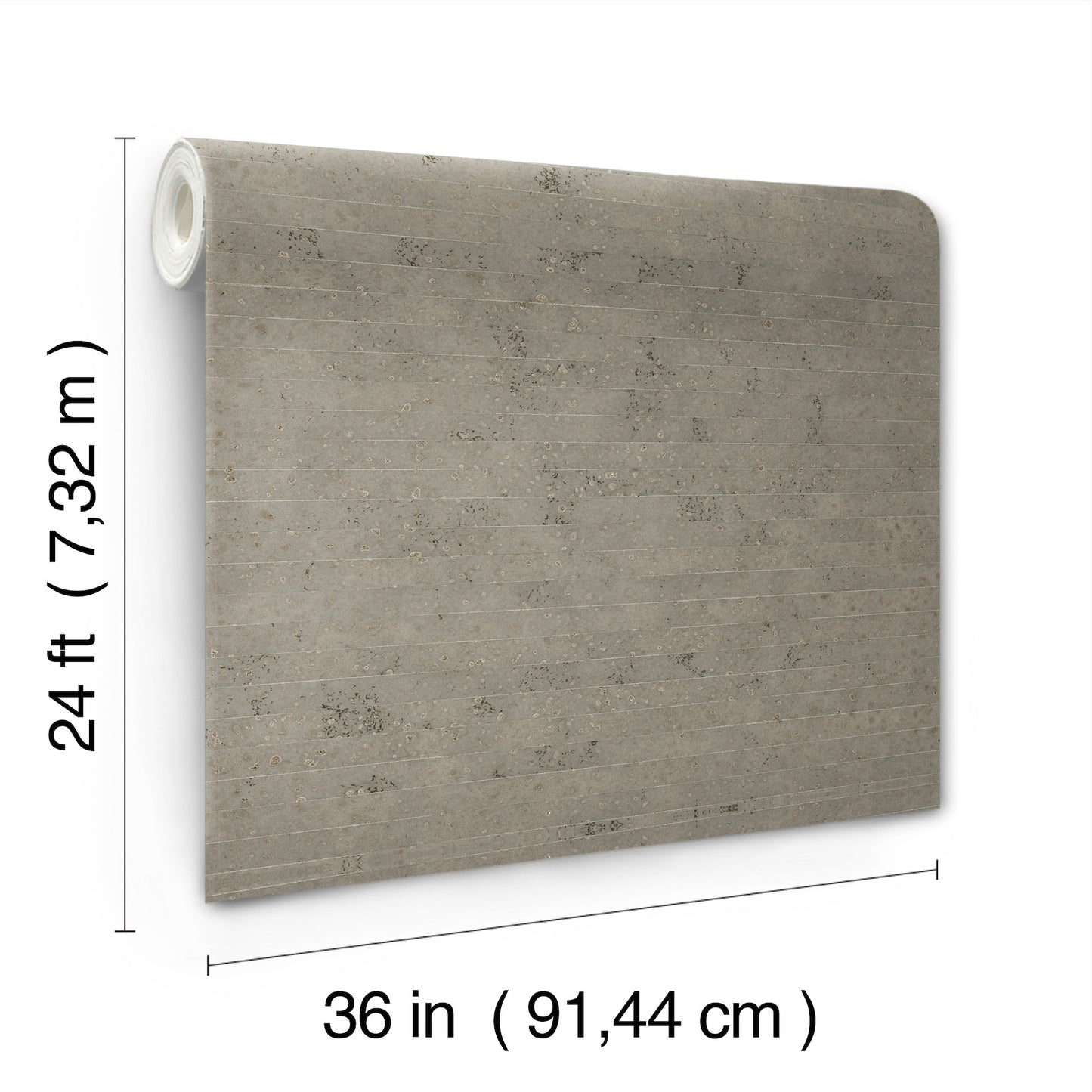 York Wallcoverings Ronald Redding Handcrafted Paper Dark Taupe Wallpaper Stripes Eclectic Dark Taupe  Wallpaper - YGL7009