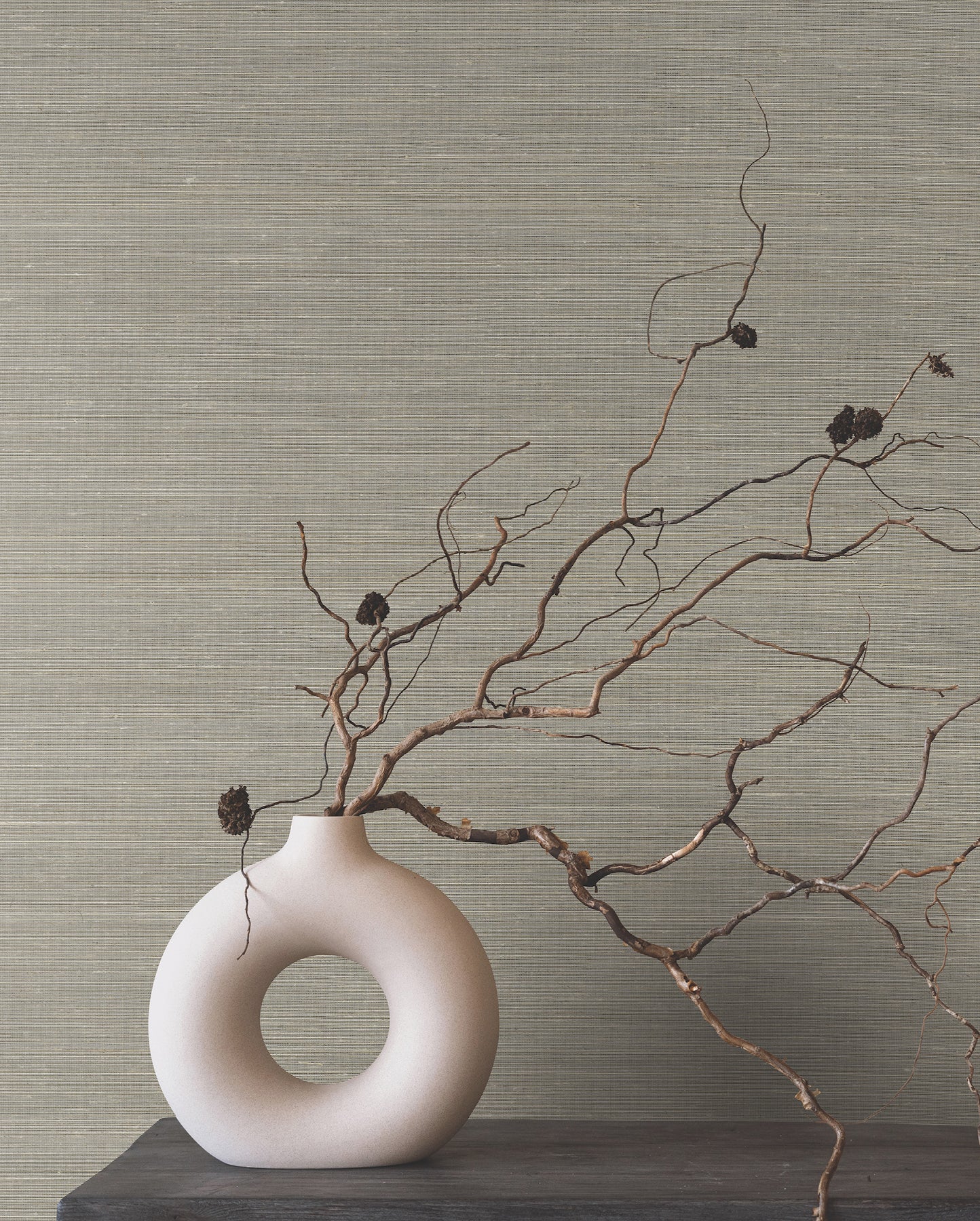York Wallcoverings Ronald Redding Smooth Abaca Moonstone Wallpaper Grasscloth Naturals Moonstone  Wallpaper - YGL7012