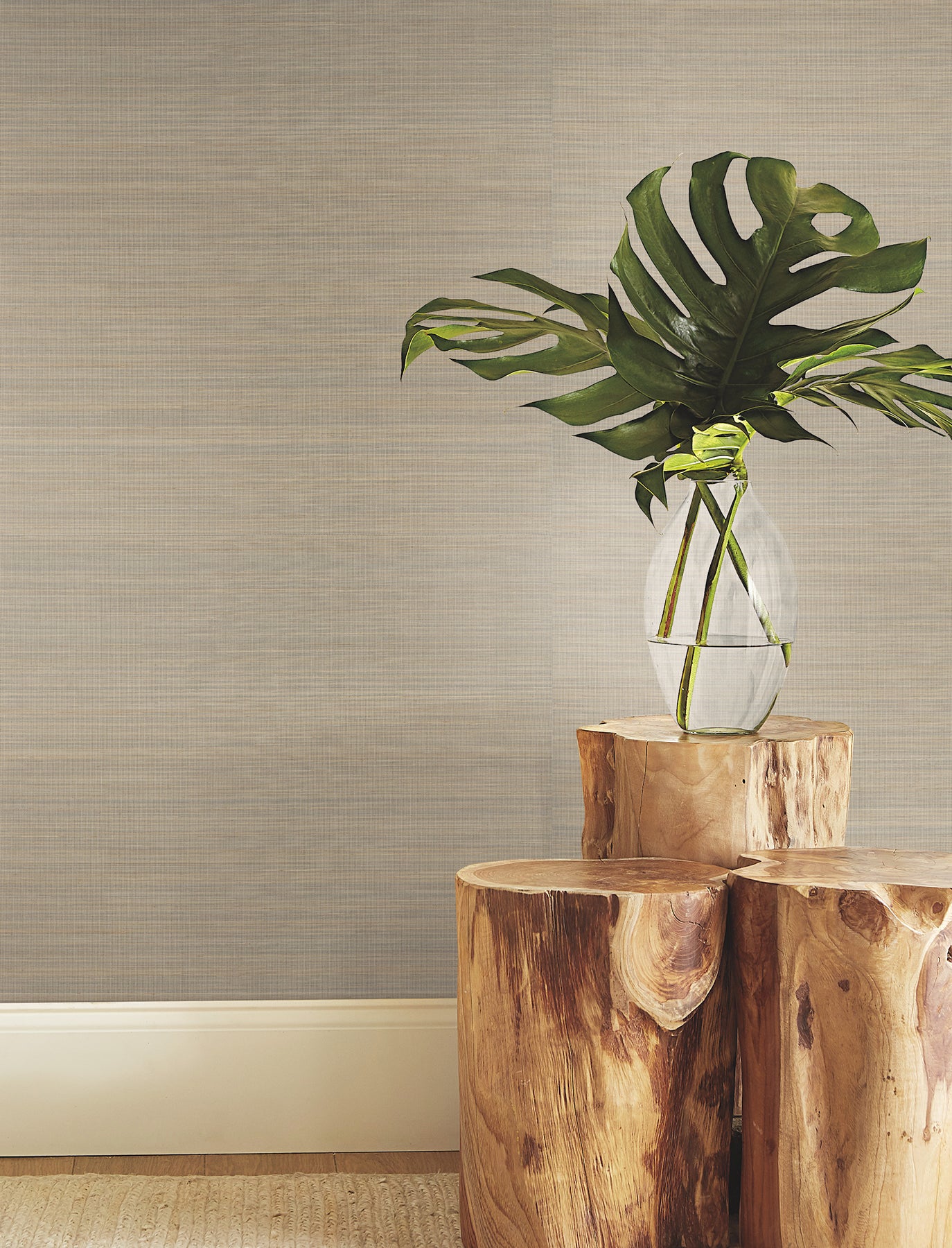 York Wallcoverings Ronald Redding Tailored Abaca Shittake Wallpaper Grasscloth Naturals Shittake  Wallpaper - YGL7013