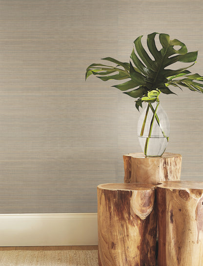 York Wallcoverings Ronald Redding Tailored Abaca Shittake Wallpaper Grasscloth Naturals Shittake  Wallpaper - YGL7013