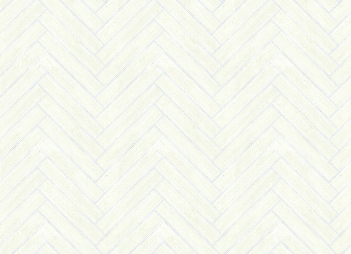 Cream-colored herringbone wood veneer wallpaper with subtle texture.